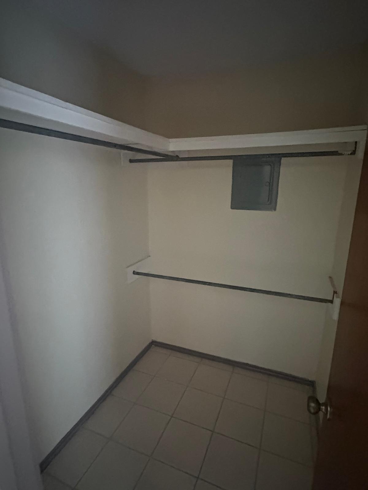 Bedroom with closet space