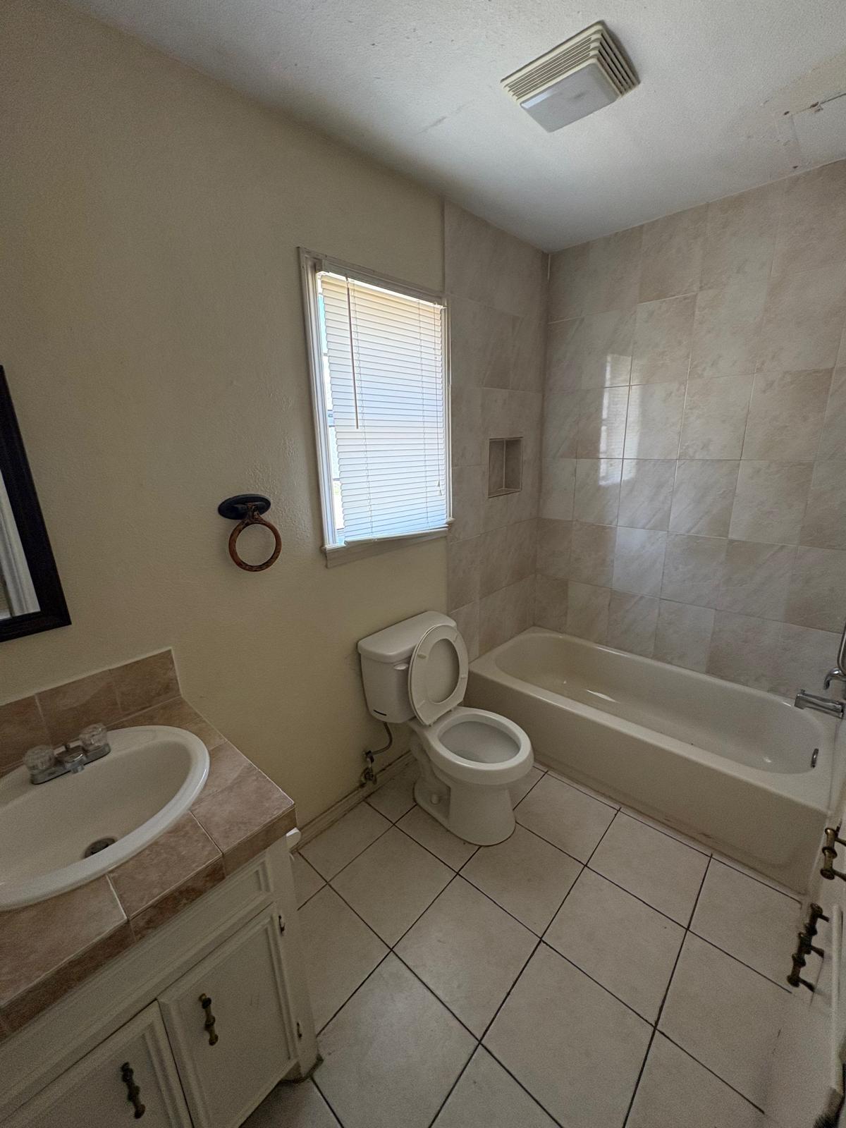 Bathroom with clean finish